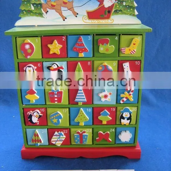 Wooden Christmas Calendar Box