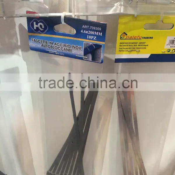 Supply 8*250mm Stainless Steel Cable Tie /Stainless Steel Band photo-2