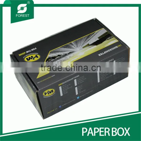 CUSTOMIZED BLACK GLOSSY VARNIAHED CORRUGATED PAPER BOX FOR ELECTRONIC photo-6