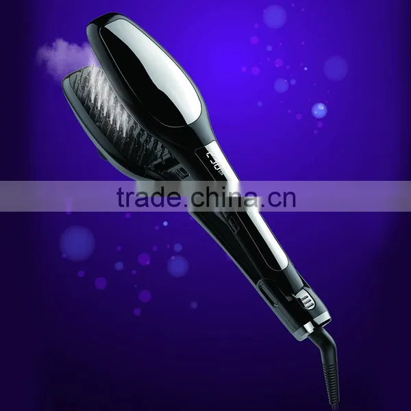 New Arrival Profeesional Electric Hot Air Brush Digital LCD Brush Steam Hair Straightener photo-5