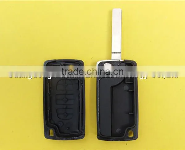 3 Buttons Remote Flip Folding Car Key for Peugeot 307 CE0523 no Logo photo-5