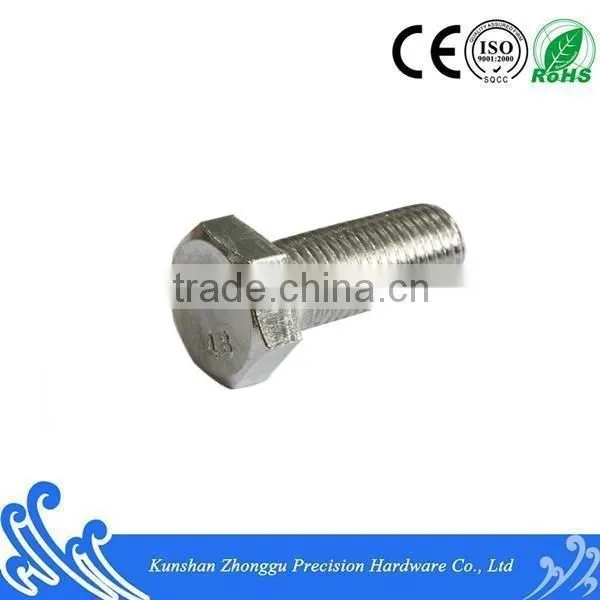 Hex Bolt Full Thread DIN933 Carbon Steel4.8 Nickel Plating photo-2