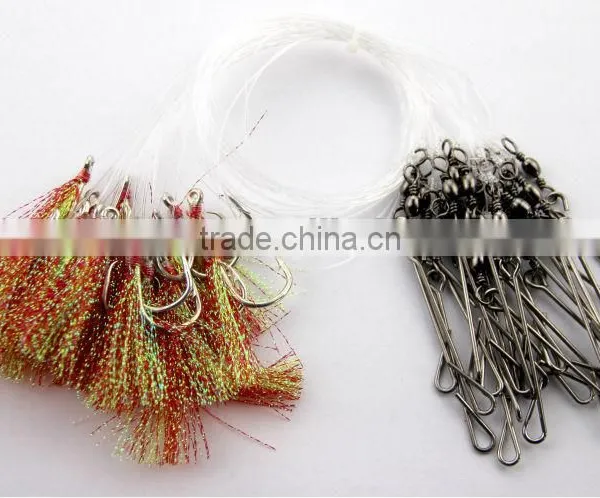 The New 2016 Japan Fishing Hooks 25pcs/1 Bag Longline Traces Flasher Hook 82cm Fishhook Lure Hook for Fishing photo-2