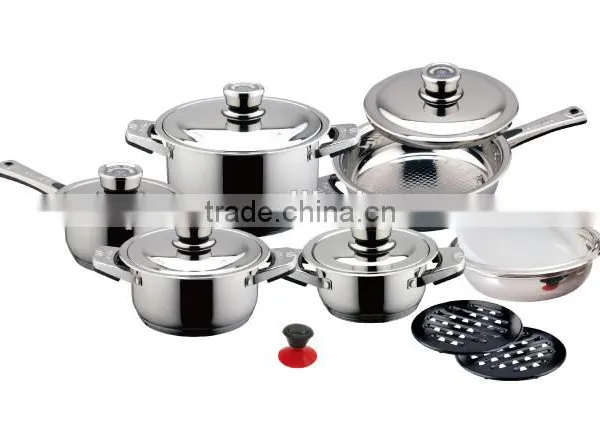 Stainless Steel Cooking Pots With Nine Steps photo-2