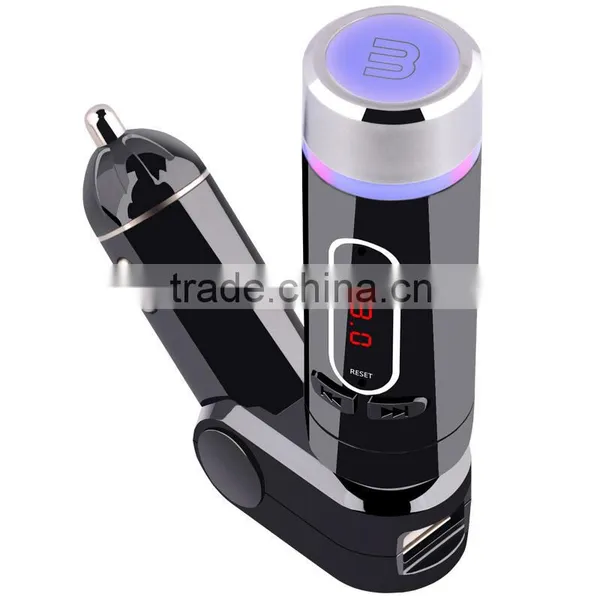 New Car Kit FM Transmitter For Smart Phone Handsfree Bluetooth Car Kit photo-3