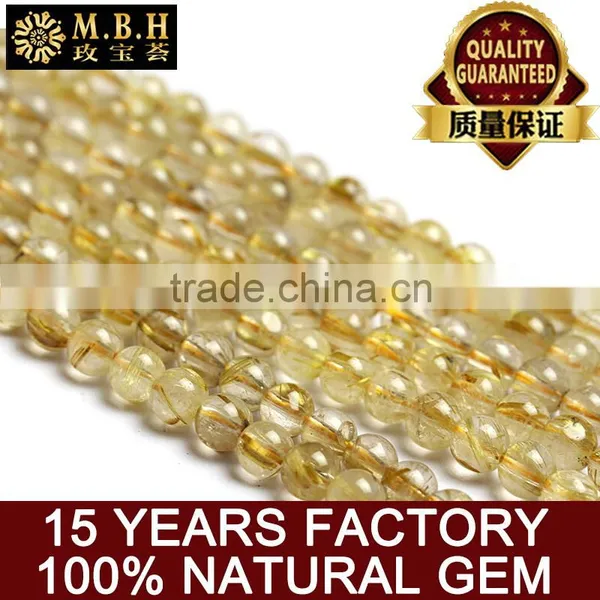Hot Natural Blond Beads of Semi-finished Products Are Crystal Beads DIY Titanium Crystal Bracelets Handmade Jewelry Wholesale
