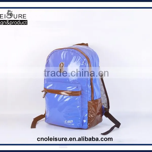 Large Capacity Backpack Washable Leather Backpack Institute of Leisure Wind Backpack photo-3