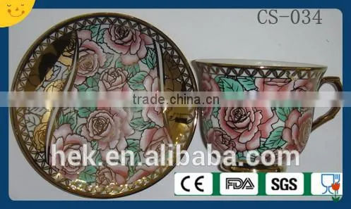 Ceramic Bone China Cup and Saucer photo-5