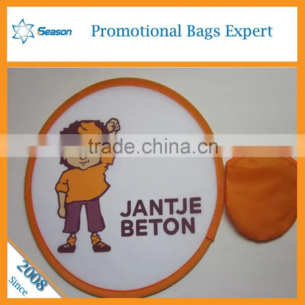 Wholesale Foldable Frisbee Fan Flying Disc Customised Fabric Frisbee Folding Pocket Frisbee photo-6