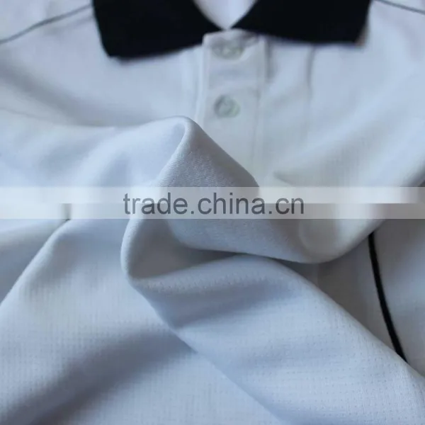 Sports Wear Fabric 100% Polyester White Fast Dry Polo Shirt Polo t Shirt China Factory photo-6