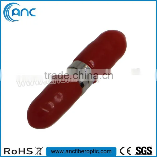 SX MM DIN Fiber Optic Adapter With Zirconia Sleeves