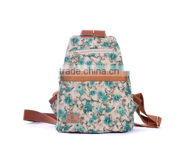 Beautiful Newest Design Canvas School Backpack for Teenage Girls photo-6