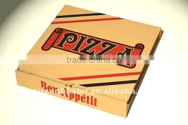 Custom 6-18''E-flute/B-flute Disposable Pizza Box Printed Logo photo-2