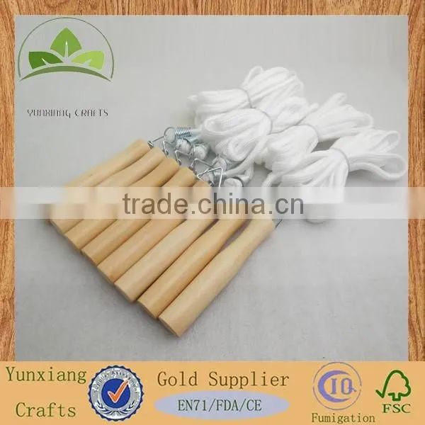 Custom Wooden Handle for Jumping Rope , Wooden Cotton Rope Handle photo-2