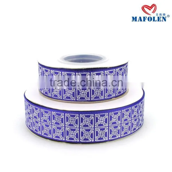 Ribbons Factory in China Cheap Black Printing Checks Grosgrain Ribbon Imported photo-6