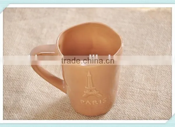 Custom 400ml Eiffel Tower Mug With Pure Color in Different Design photo-3