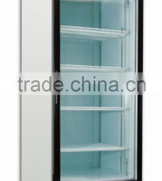 180-430 Liters Single Glass Door Beverage Display Fridges With R134a Gas