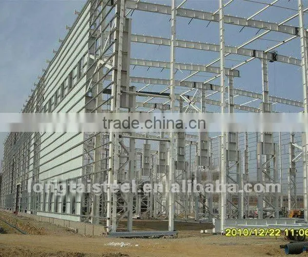 Industrial Prefab Steel Structure Warehouse Shed With Large Span