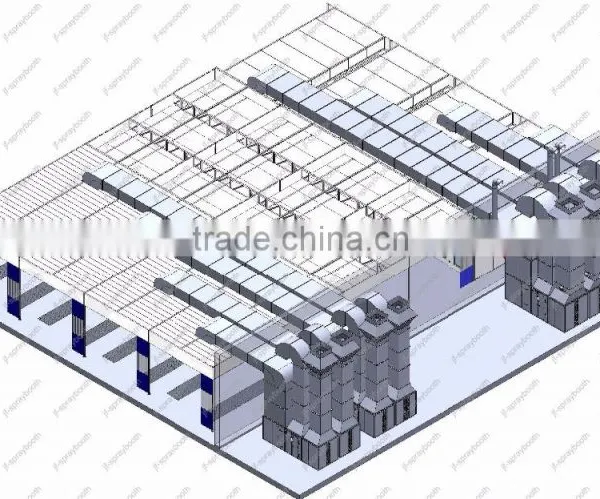 JF Car Spray Booth Preparation Station Prep Station Spray Booth Painting Line photo-3