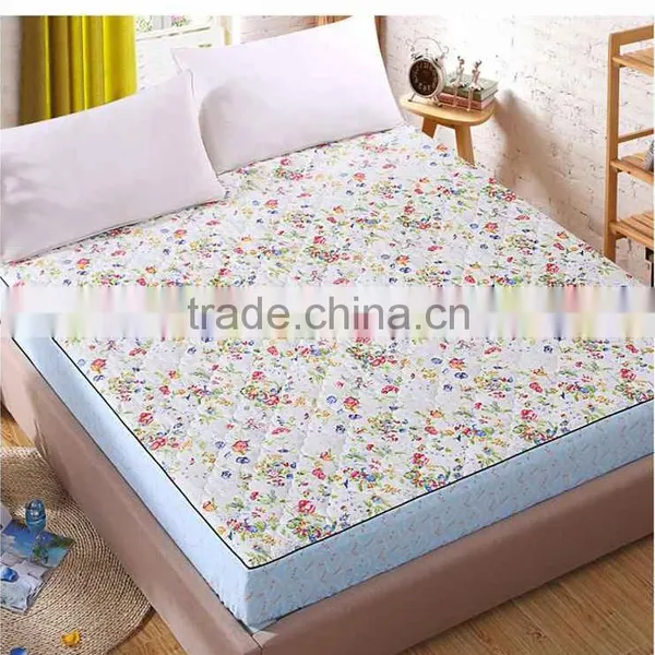 Cool Patterned TPU Laminated Waterproof WAterbed Mattress Pad