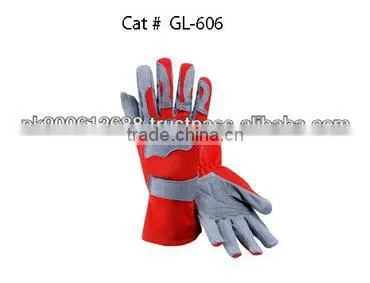 Red And Gray Karting Gloves
