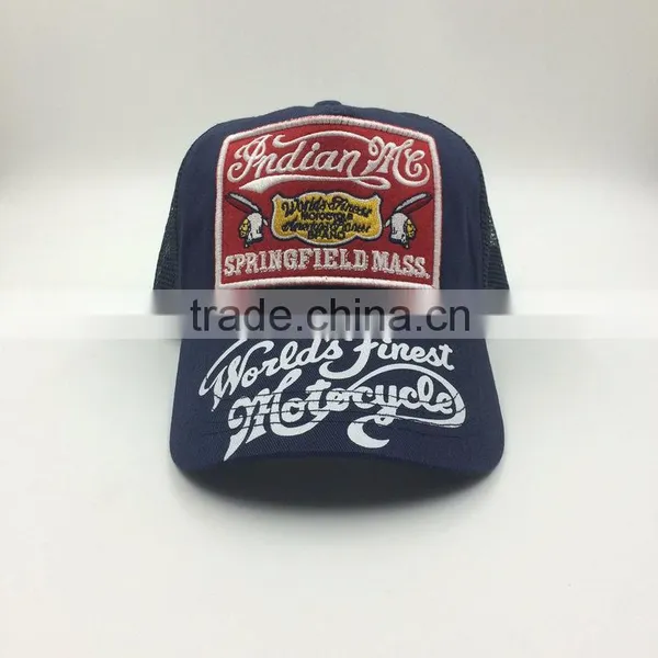 Customized Fashion Embroidery Patch Cotton Twill 5 Panel Trucker Mesh Cap photo-2