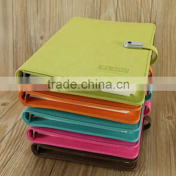 Custom 6 Ring PU Faux Custom Notebook/leather Note Book photo-6