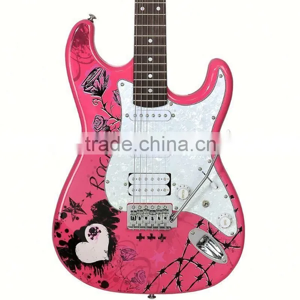 Professional Pink Electric Guitar in Good Price photo-4