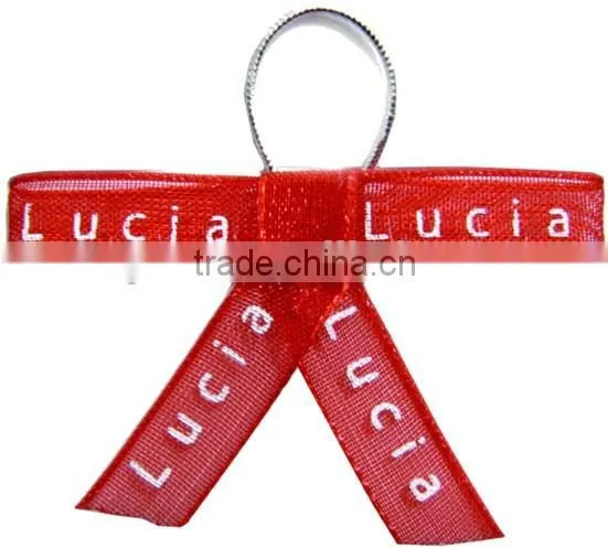 White Elastic Satin Bows for Accessories photo-5