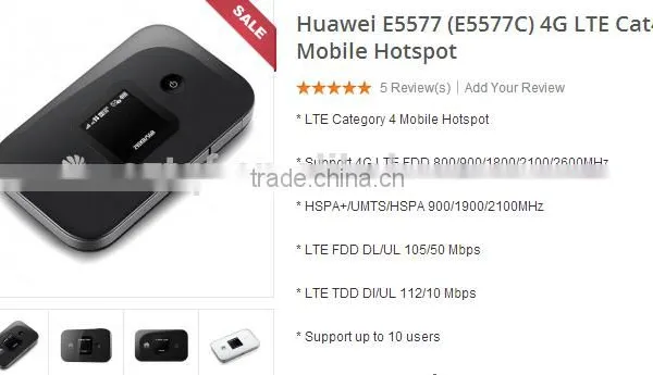 Huawei Unlock Mobile Router LTE FDD Wireless Portable 4g Wifi Hotspot E5577