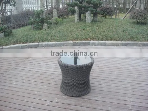 Outdoor 3Pcs Rattan Sofa Set Stacking Wicker Furniture photo-5