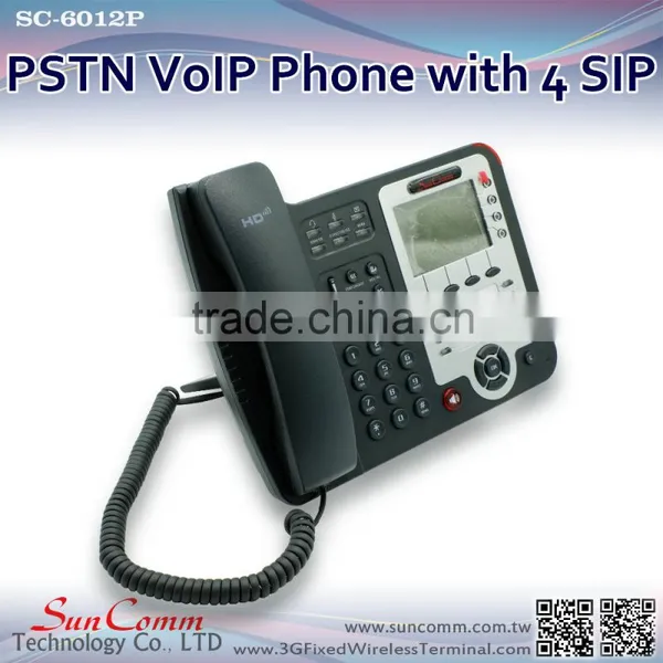 SC-6012P Professional Microphone Headsets IP Phone With PSTN Support 4 SIP Lines photo-4