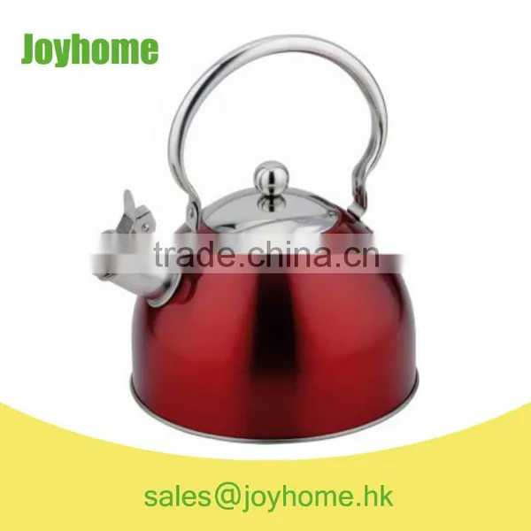 Color Painting Red Moving Handle Whistling Kettle
