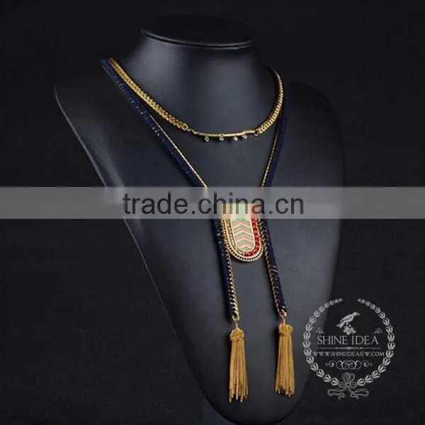 High Quality Vintage Style Chunky Statement Necklace Tin Alloy Fashion Women Pendant Necklace 6390114 photo-3