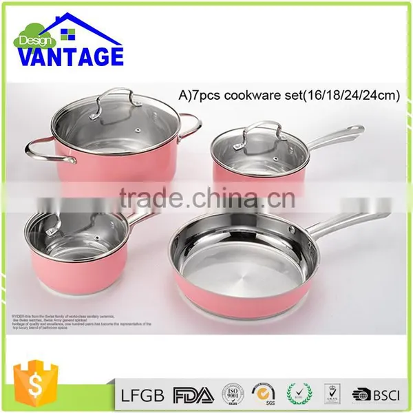 59 Pcs Natural Cooking Frypan and Saucepan Non-stick Ceramic Cookware With Stainless Steel Knob photo-3