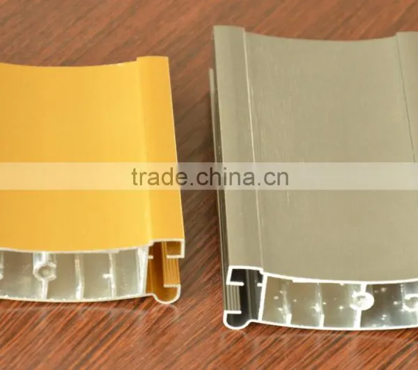 Golden Color Polished Aluminum Extrusion Profiles photo-4