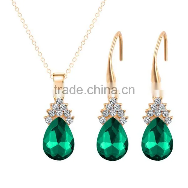 Online Shonp China Wedding Earring and Necklace Set White Cubic Zircon Stone Jewelry photo-6