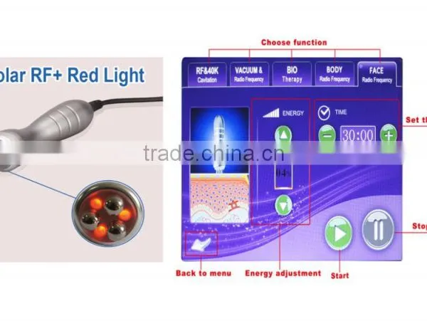 Weight Loss Equipment!!! 5 in 1 Vacuum Cavitation Slimming Machine With CE photo-5