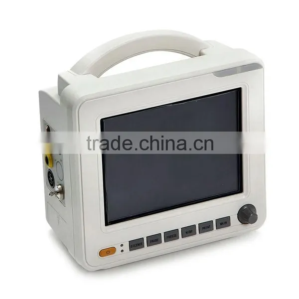 Economic Price New Medical Device 8-inch Portable Multiparameter Patient Monitor for Hospital photo-3