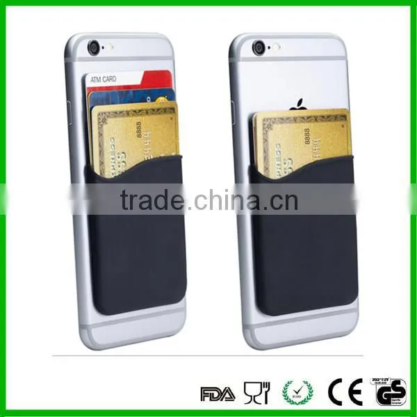 Custom Made Wholesale Cellphone Sticker Silicone Phone Wallet Pocket photo-3