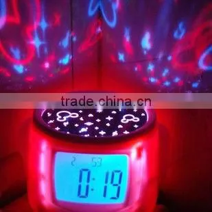 Novelty Promotional Item Gift Android Robots DIY Music Led Star Light Projecting Alarm Clock,digital Clocks photo-5