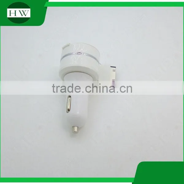 USB Adaptor Box Set Charging Cable Car Charger 3 in 1 Travel Car Charger With Retractable Cord/retractable Car Charger photo-5