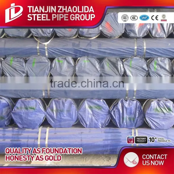 Q235 Q345 ASTM A53 , Length 6-12m ERW Black Welded Steel Pipe photo-6