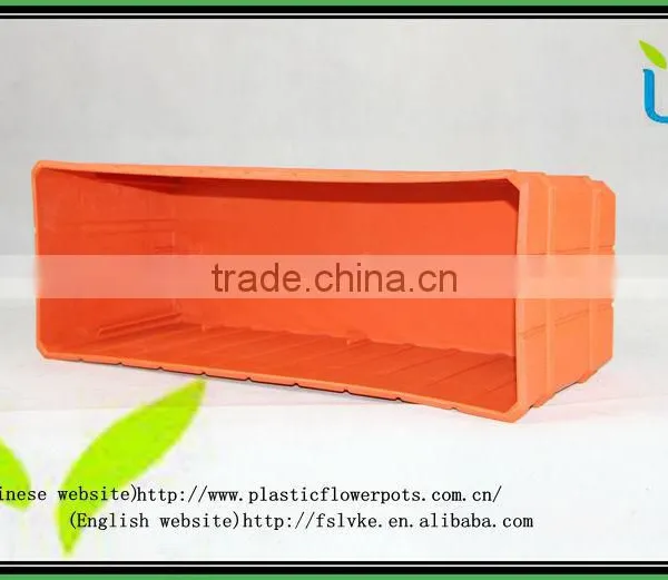 Hot Sale Colourful Rectangular Planter Plastic Flower Pots photo-2