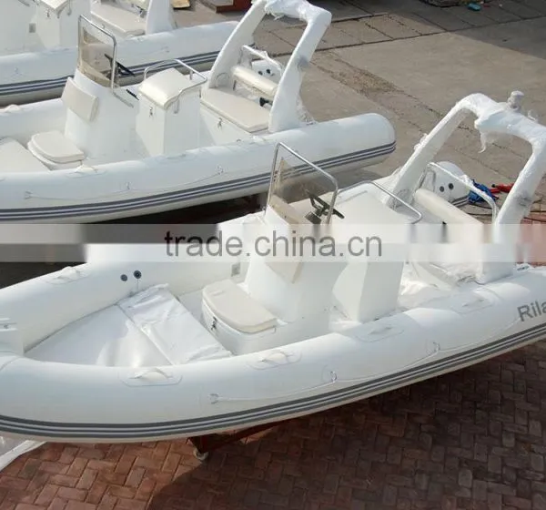 China CE Approved 5.2m Rigid Hull Fiberglass Inflatable Boat photo-3
