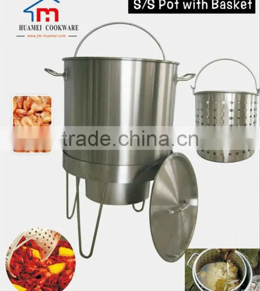 Industrial Large Stainless Steel Cooking Pots For Crab and Crayfish photo-2