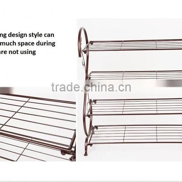 Vivinature Shoes Store Shelf and Metal Seating Shoes Furniture for Lving Room photo-2