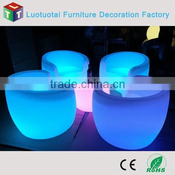 Plastic Illuminated RGBW Color Change Led Furniture/led Chair/led Sofa photo-2