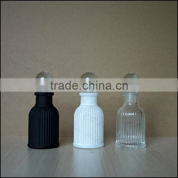 15ml-250ml Matte Frosted Black and White Glass Perfume Bottle photo-3