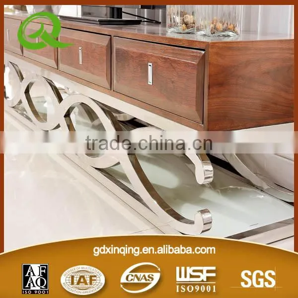 E359 Stainless Steel Marble Modern Tv Stand photo-4